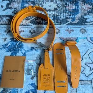 Louis Vuitton Orange Travel Accessories Set